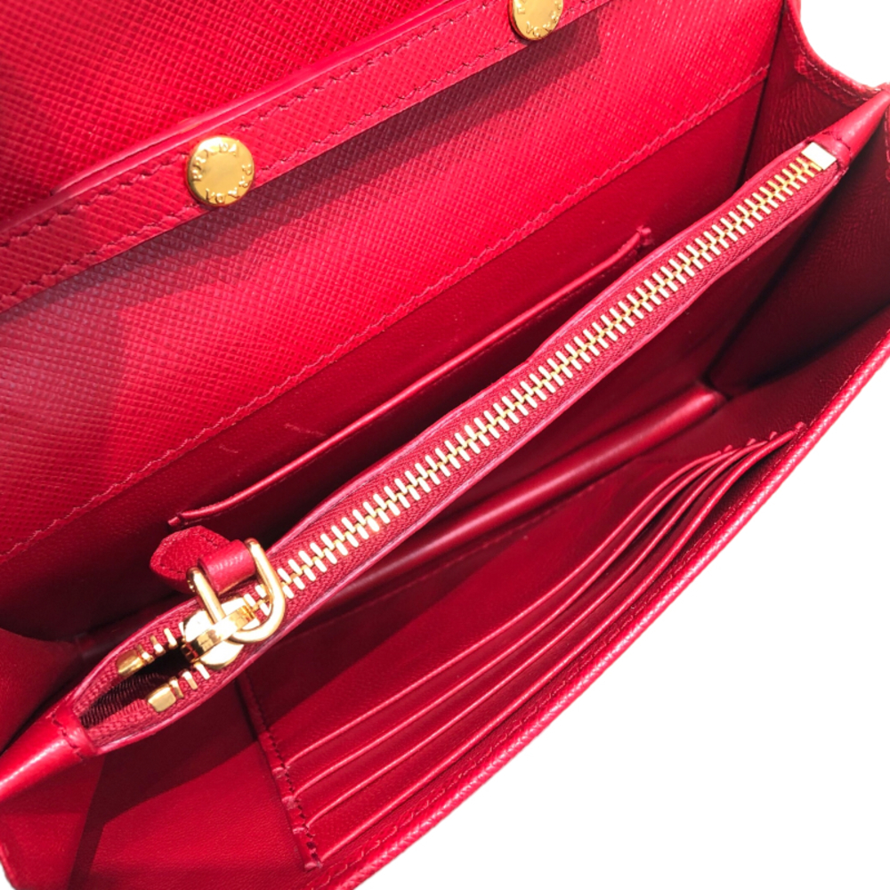Prada Sapphire Wallet Red Shoulder Bag - Picture 6 of 10